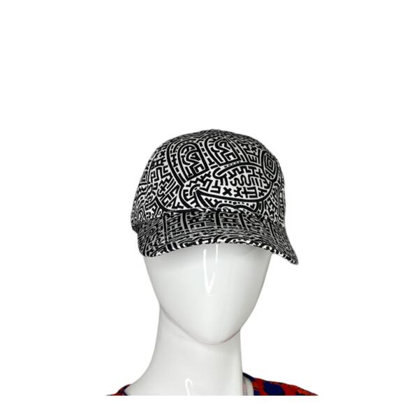Coach Disney Mickey Mouse X Keith Haring Baseball Hat Black/White - Picture 1 of 9